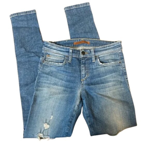 Joe's Jeans Light Blue Distressed Skinny Jeans “Gretchen”